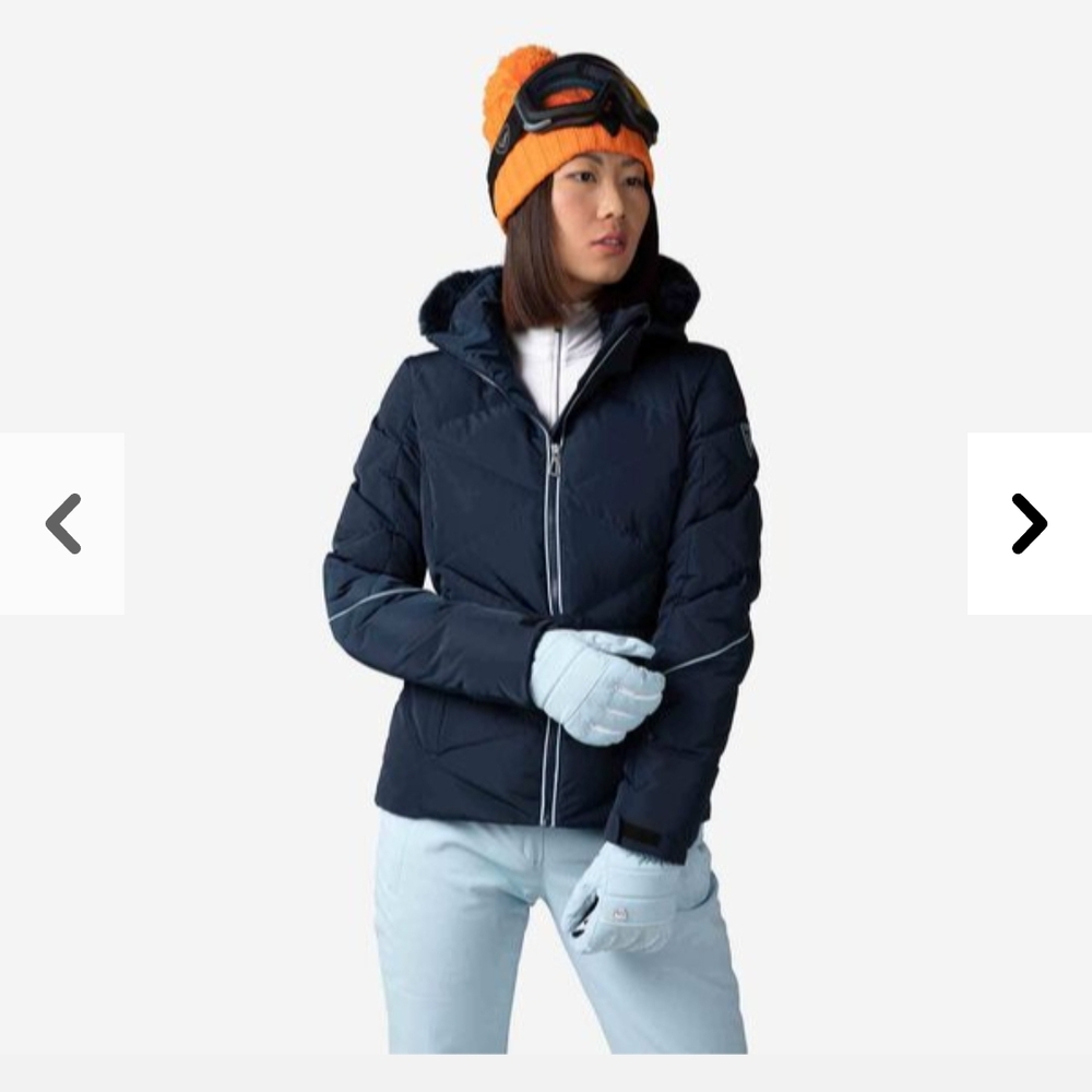 Rossignol Women's Dark Blue Hooded Ski Jacket